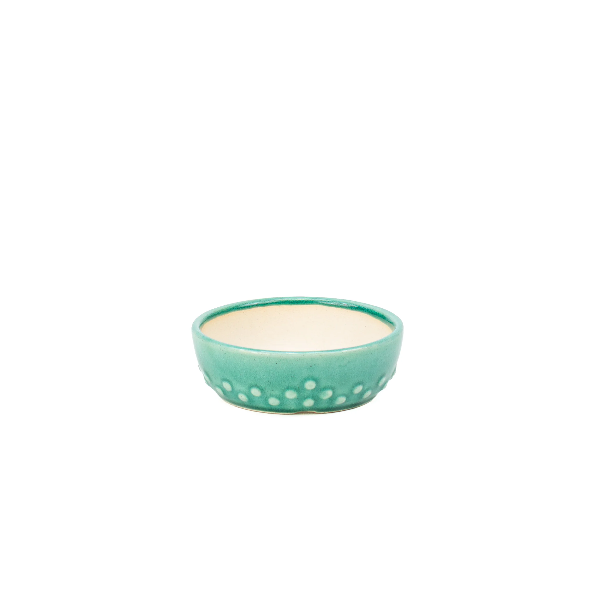 Bonsai Yixing pot groen trommel 12cm