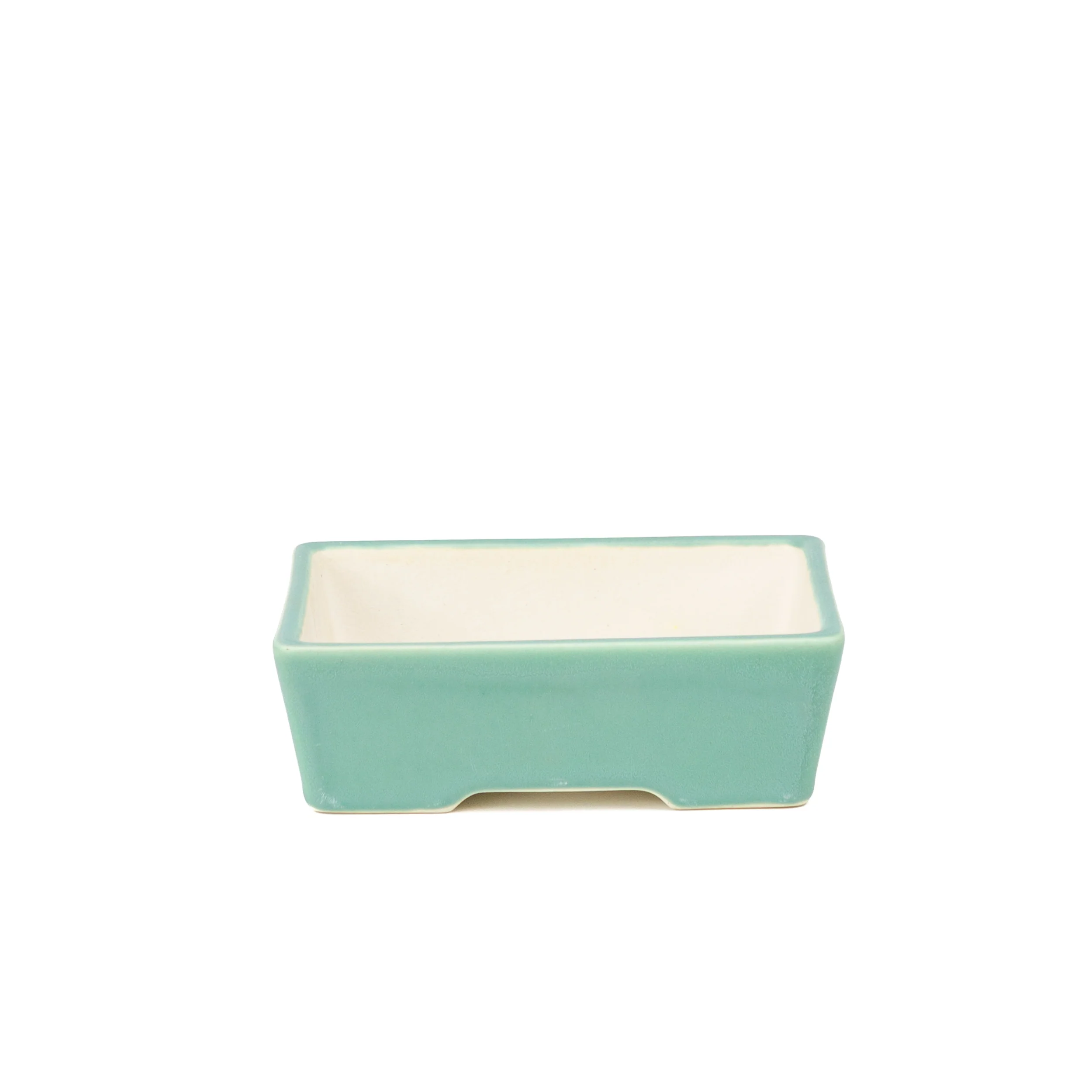 Bonsai Yixing pot turquoise rechthoek 15cm