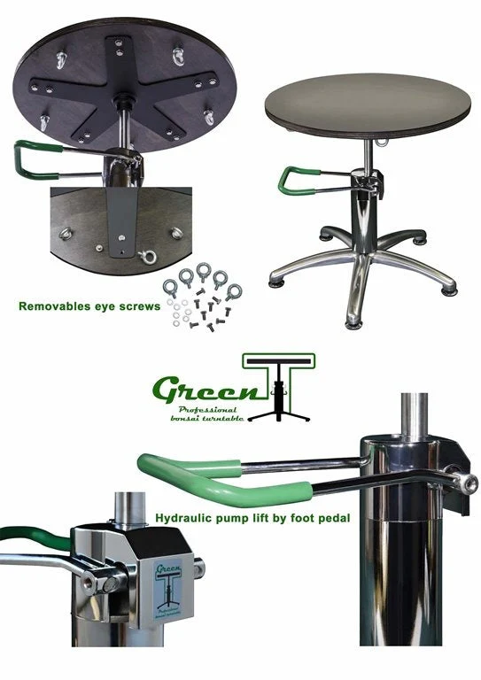 Green T Hydraulic Lift Bonsai Ronde Draaitafel PLUS - Image 5