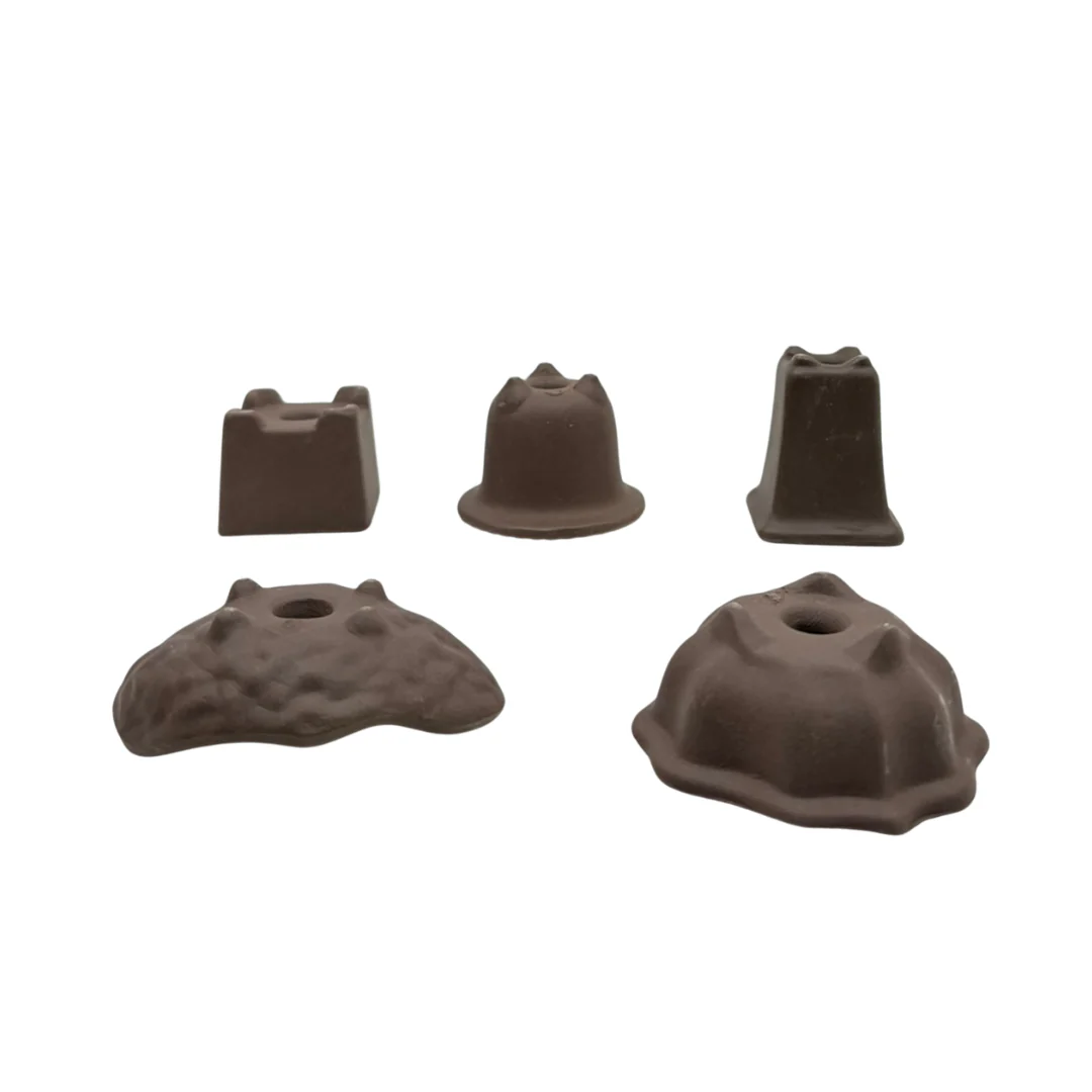Mame pot set van 5 ongeglazuurd (4-7cm breed) - Image 2
