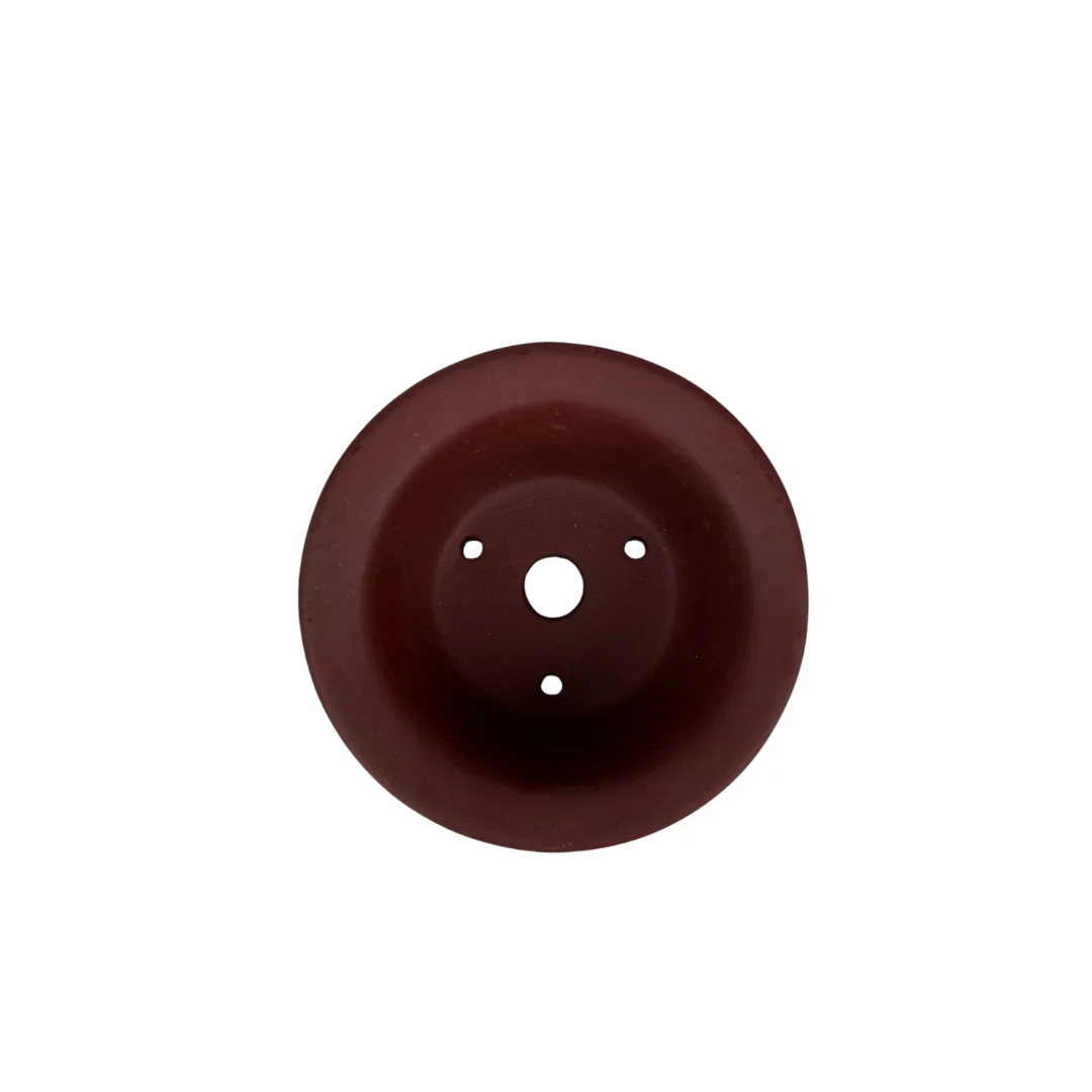Ongeglazuurde Shohin bonsai pot rond 8 cm - Image 3